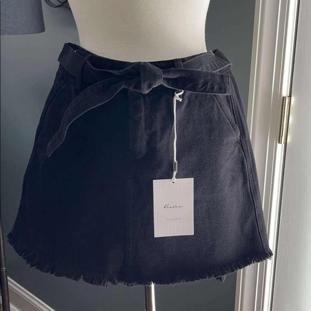 KanCan denim distressed skirt